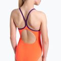 Dětské jednodílné plavky arena Star Graphic Lightdrop Back bright coral / plum 5