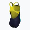 Dětské jednodílné plavky arena Light Tricks Swim Pro Back navy/soft green/multi 4