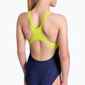 Dětské jednodílné plavky arena Light Tricks Swim Pro Back navy/soft green/multi 9
