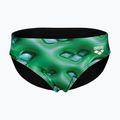 Dětské plavky arena Foam Swim Briefs black/soft green multi