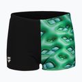 Dětské plavecké boxerky Arena Foam Swim Short black/soft green multi