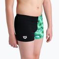 Dětské plavecké boxerky Arena Foam Swim Short black/soft green multi 8