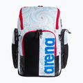 Plavecký batoh  arena Spiky III 45 l Allover fireflow / white