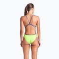 Dámské jednodílné plavky arena Lace Back Solid artic lime/future dusk 3