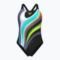 Dámské jednodílné plavky arena Water Fluids Swim Pro Back black multi/black