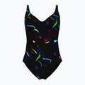 Dámské jednodílné plavky arena Abyss U Back multi black/black
