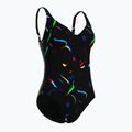 Dámské jednodílné plavky arena Abyss U Back multi black/black 3