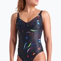 Dámské jednodílné plavky arena Abyss U Back multi black/black 8