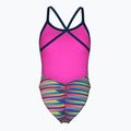 Dámské jednodílné plavky arena Racing Stripe Xcriss Cross navy multi/navy 2