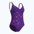 Dámské jednodílné plavky arena Abyss U Back multi plum/plum 3