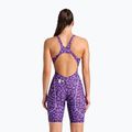Dámské jednodílné plavky arena Powerskin ST Next LE Open Back leopard skin violet 3