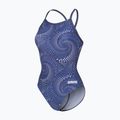 Dámské jednodílné plavky arena Fireflow Lightdrop Back navy/team navy 3