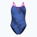 Dámské jednodílné plavky Arena Arch Lace Back multi blue/navy/shocking pink