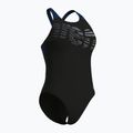 Dámské jednodílné plavky Arena Flowing V Back black/navy 3