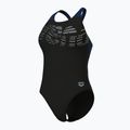 Dámské jednodílné plavky Arena Flowing V Back black/navy 4