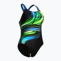 Dámské jednodílné plavky Arena Bloom Swim Pro Back Lb multi black/black/blue china 3