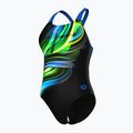 Dámské jednodílné plavky Arena Bloom Swim Pro Back Lb multi black/black/blue china 4