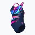 Dámské jednodílné plavky Arena Bloom Swim Pro Back Lb multi navy/navy/shocking pink 4