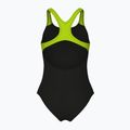 Dětské jednodílné plavky Arena Sound Track Swim Pro Back black/artic lime 2