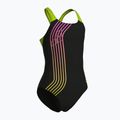 Dětské jednodílné plavky Arena Sound Track Swim Pro Back black/artic lime 3