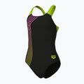 Dětské jednodílné plavky Arena Sound Track Swim Pro Back black/artic lime 4