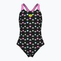Dětské jednodílné plavky Arena Multiple Dot Swim Pro Back multi black/orchid