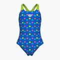 Dětské jednodílné plavky Arena Multiple Dot Swim Pro Back multi blue/artic lime