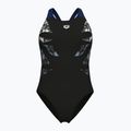 Dámské jednodílné plavky Arena Graphic V Back black/navy