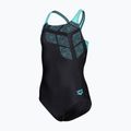 Dětské jednodílné plavky arena Kikko Swim Pro Back black/water 3