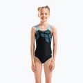 Dětské jednodílné plavky arena Kikko Swim Pro Back black/water 5