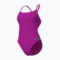 Dámské jednodílné plavky Arena Team Swimsuit Challenge Solid very fuchsia/team green 3