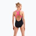 Dětské jednodílné plavky arena Dots Swim Pro Back black multi/black/shocking pink 7