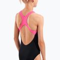 Dětské jednodílné plavky arena Dots Swim Pro Back black multi/black/shocking pink 9