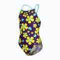 Dětské jednodílné plavky arena Spring Lightdrop Back plum multi/water 3