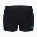 Pánské plavecké boxerky arena Graphic Swim Short black/turquoise