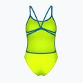 Dámské jednodílné plavky Arena Lace Back Solid artic lime/blue cosmo 2
