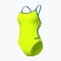 Dámské jednodílné plavky Arena Lace Back Solid artic lime/blue cosmo 3