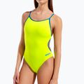 Dámské jednodílné plavky Arena Lace Back Solid artic lime/blue cosmo 8