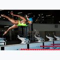 Dámské jednodílné plavky Arena Lace Back Solid artic lime/blue cosmo 11