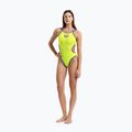 Dámské jednodílné plavky arena One Double Cross Back One Piece artic lime/plum/blue cosmo 6