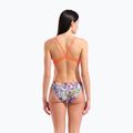 Dámské jednodílné plavky arena Painting Lace Back multi/bright coral 7