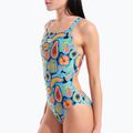 Dámské jednodílné plavky arena Fruits Lace Plus Back multi/turquoise / multi 4