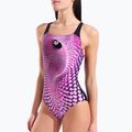 Dámské jednodílné plavky arena Peacock Swim Pro Back multi pink/black 4