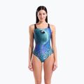 Dámské jednodílné plavky arena Peacock Swim Pro Back multi green/black