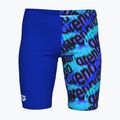 Dětské plavky jammer arena Crowded Swim Jammer neon blue/neon blue multi