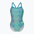 Dámské jednodílné plavky arena Snake Skin Challenge blue cosmo multi/blue cosmo