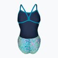 Dámské jednodílné plavky arena Snake Skin Challenge blue cosmo multi/blue cosmo 2