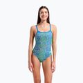 Dámské jednodílné plavky arena Snake Skin Challenge blue cosmo multi/blue cosmo 5