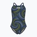 Dětské jednodílné plavky arena Fireflow Lightdrop Back navy/team navy yellow