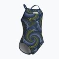 Dětské jednodílné plavky arena Fireflow Lightdrop Back navy/team navy yellow 4